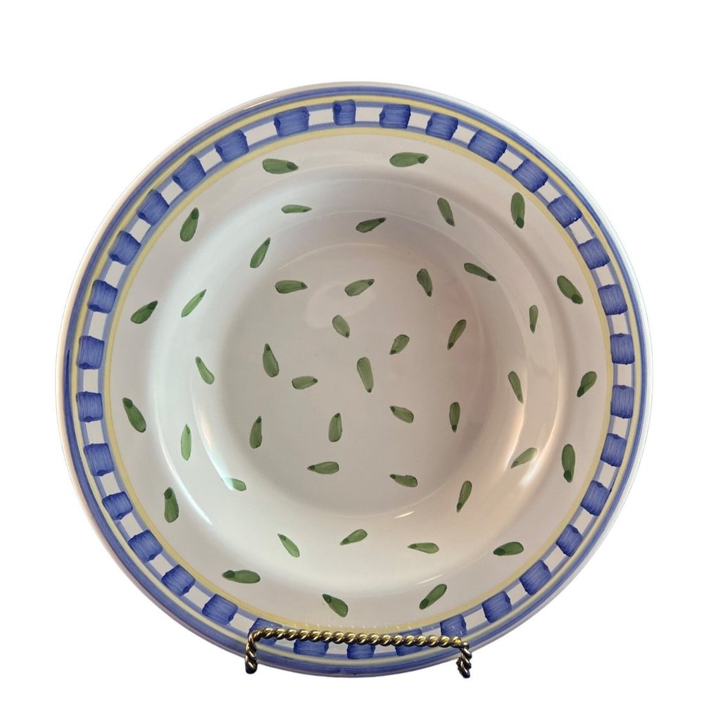 Williams Sonoma Tournesol Soup Pasta Bowl Hand Painted Italy